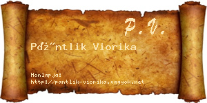 Pántlik Viorika névjegykártya